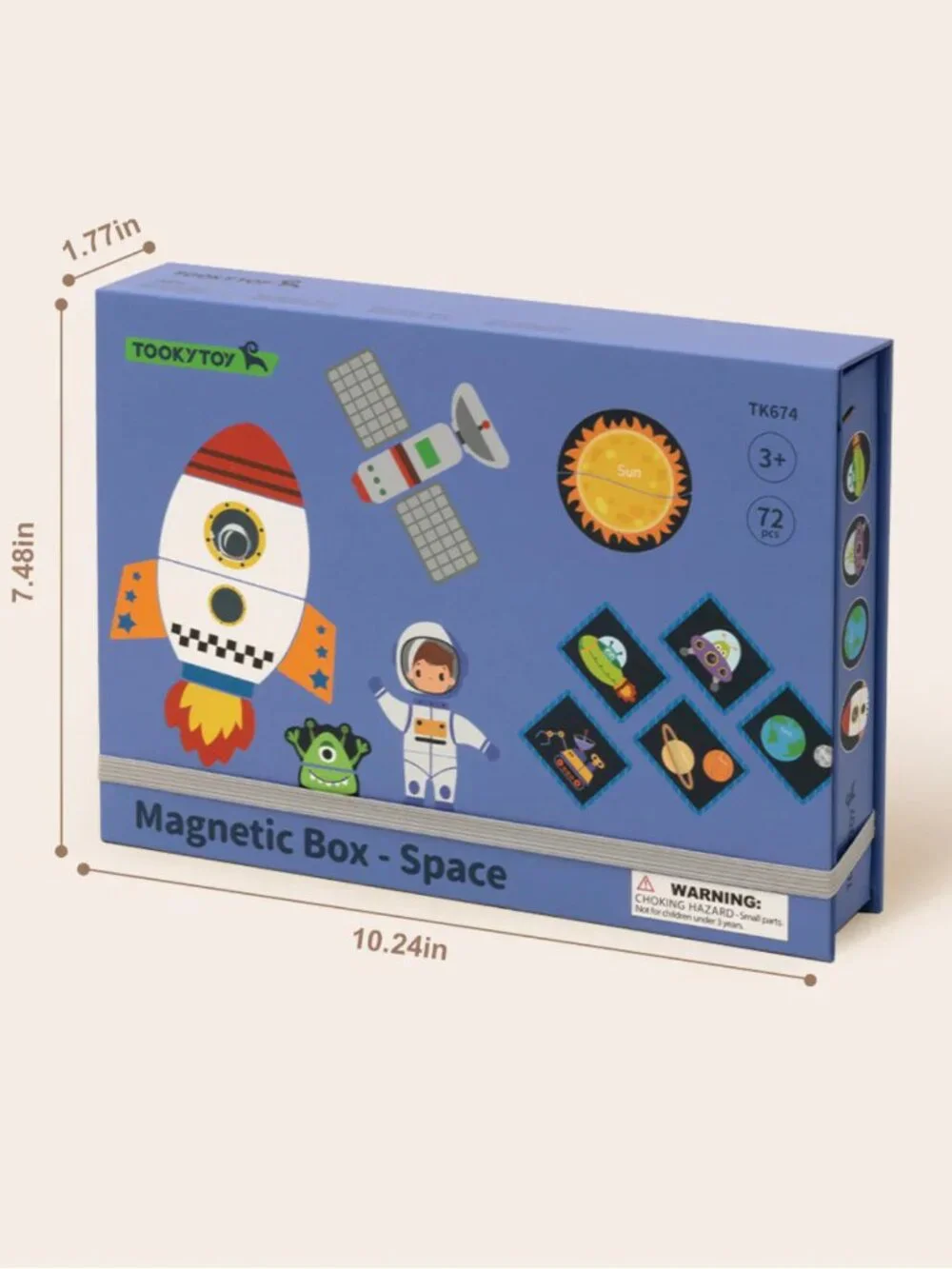 NEW Montessori Magnetic Space Puzzle STEM Travel Toy Kids Learning Game